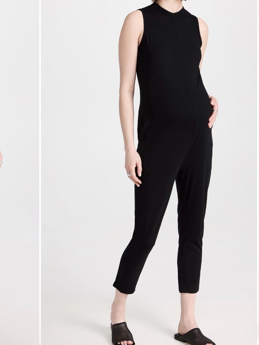 Hatch Sleeveless Walkabout Maternity Postpartum Pockets Minimalist Jumpsuit 1/S